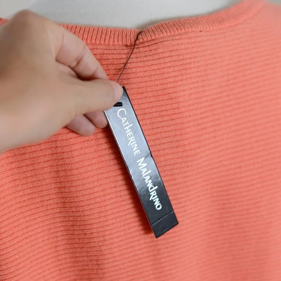 NEW Catherine Malandrino "Flamingo" Sweater Small - Picture 6 of 9